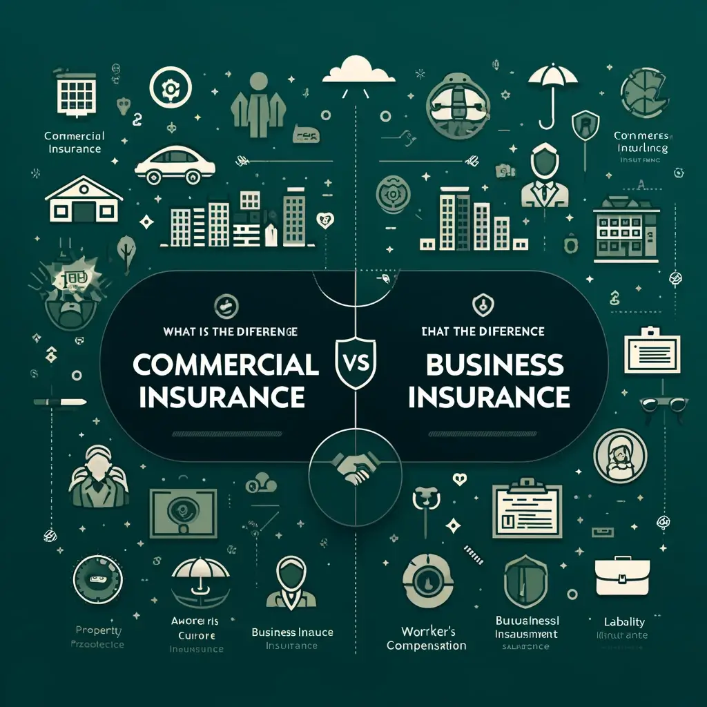 what is the difference between commercial insurance and business insurance diamondback insurance