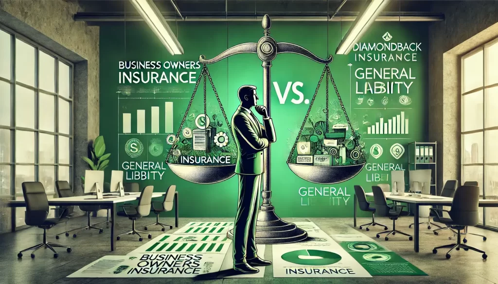 business owners insurance vs general liability diamondback insurance