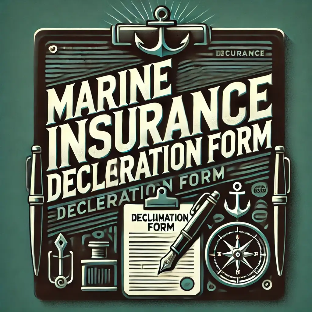 marine insurance declaration form diamond back insurance