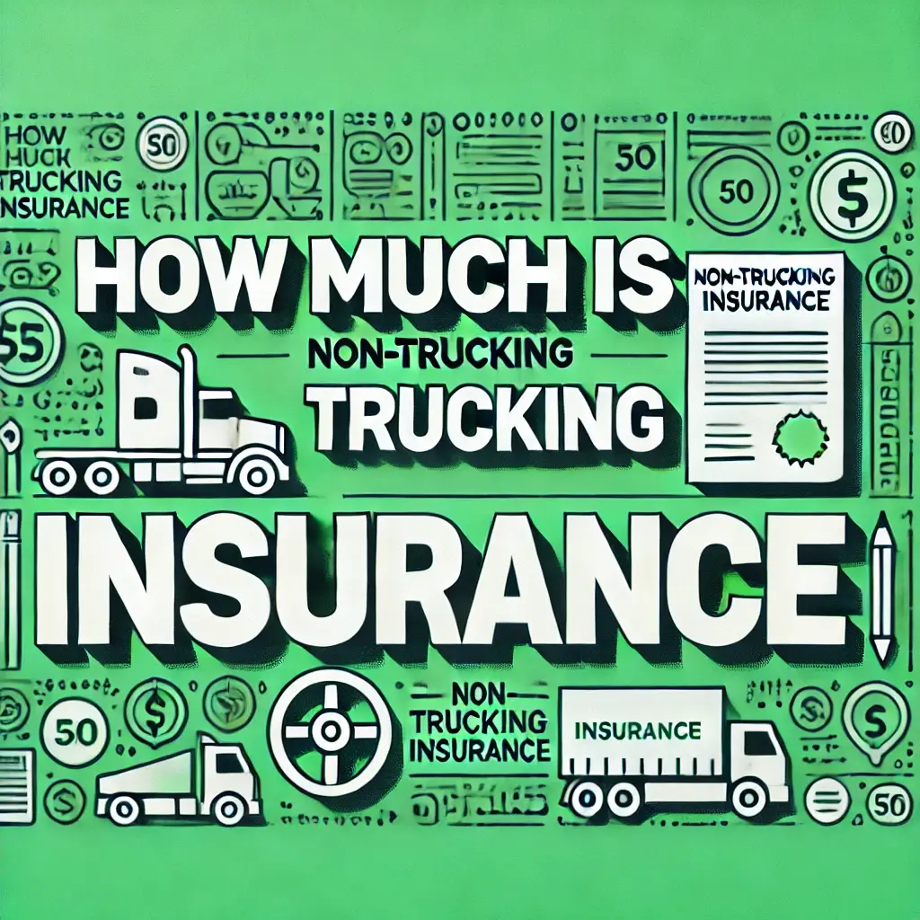 how much is non trucking insurance diamond back insurance