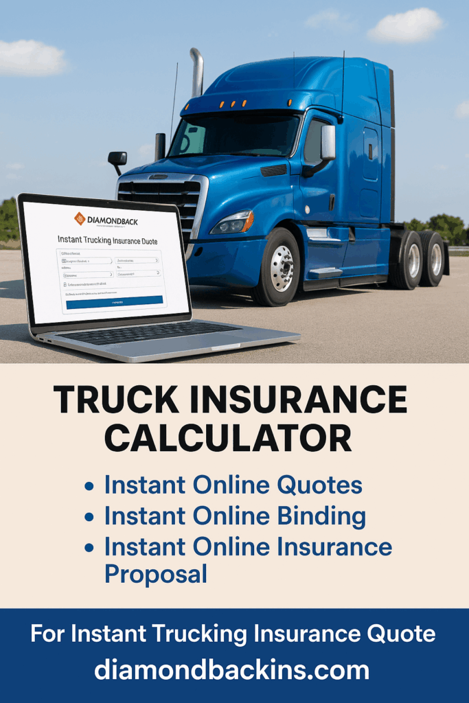 Diamondbackins.com instant trucking quote