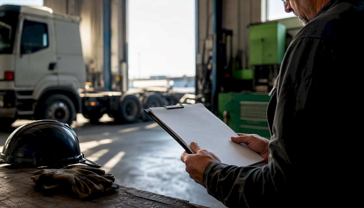 Hands holding insurance certificate clipboard